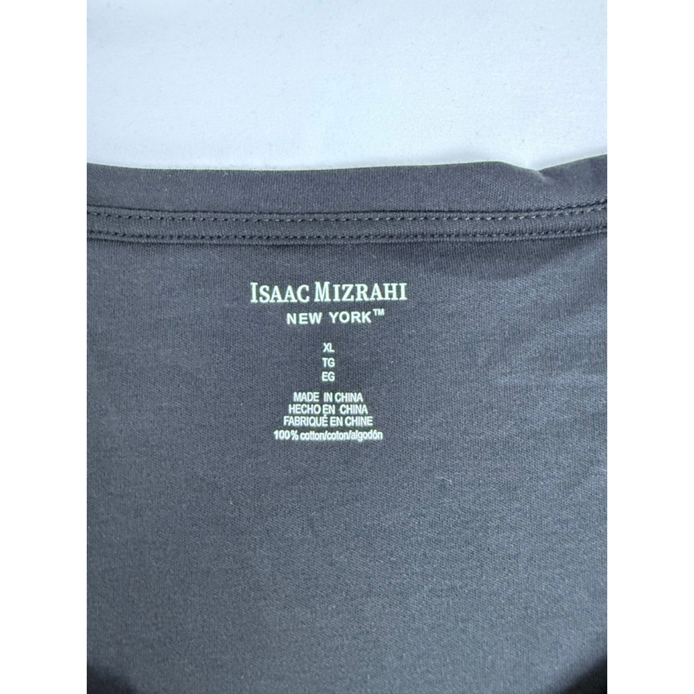 Women's Isaac Mizrahi Black XL Short Sleeve T-Shirt Dress - Picture 12 of 14